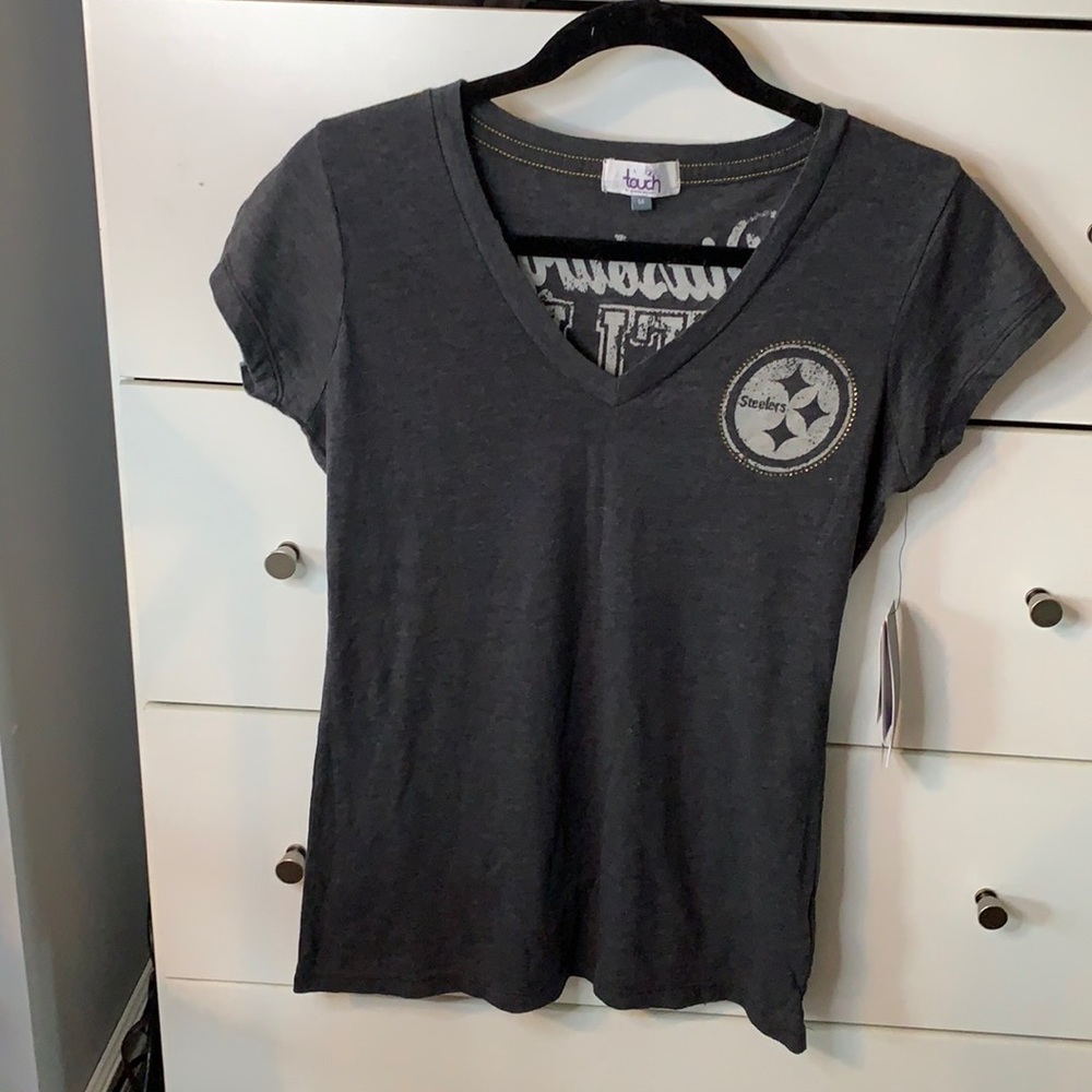 Grey Steelers woman’s t shirt never worn